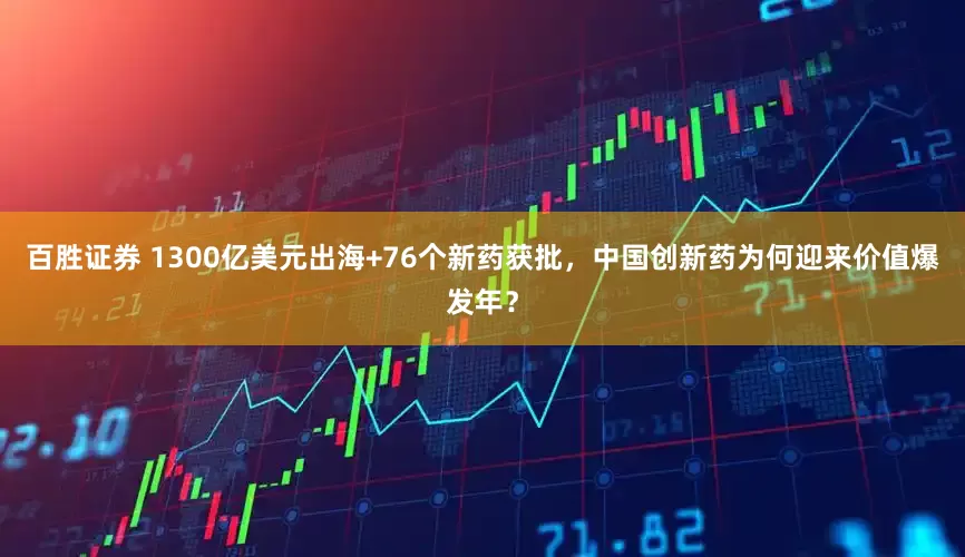 百胜证券 1300亿美元出海+76个新药获批，中国创新药为何迎来价值爆发年？